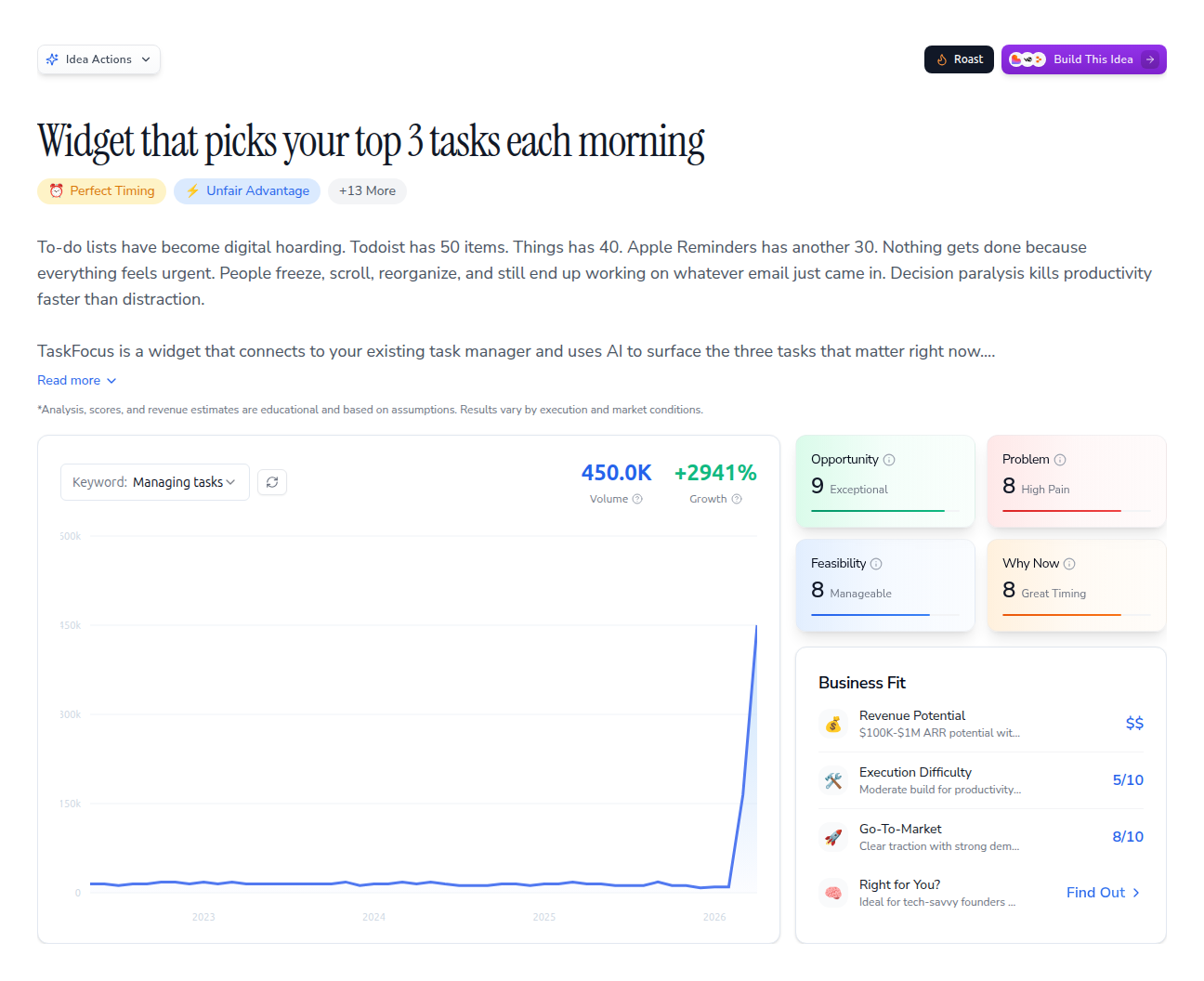 Widget Morning Rountine Widget that picks your top 3 tasks each morning